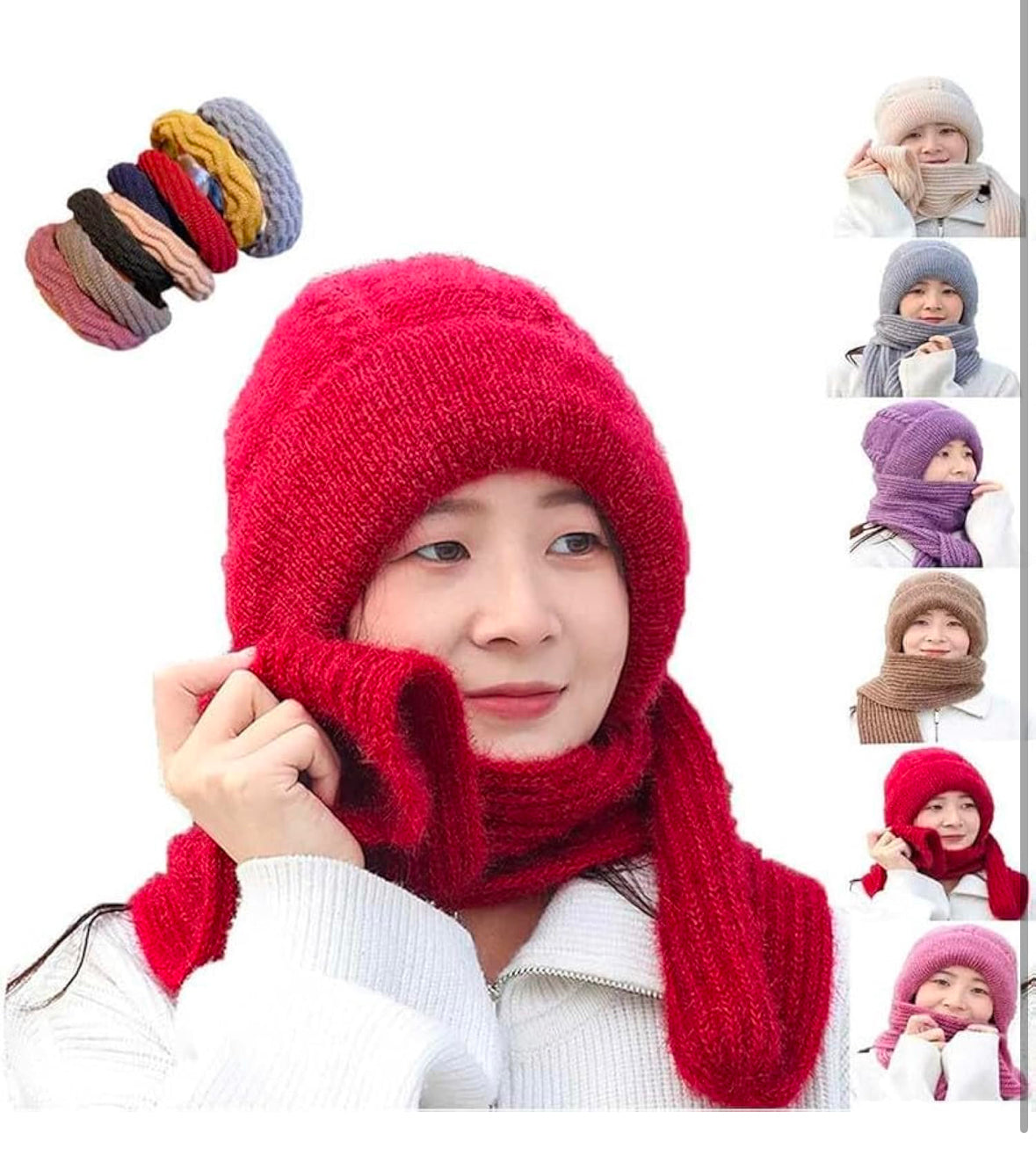 Winter Cap Scarf