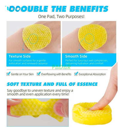 Kojic acid turmeric cleansing pads (pack of 60 pcs)