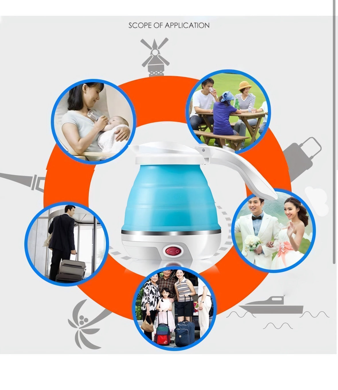 Foldable Electric Kettle