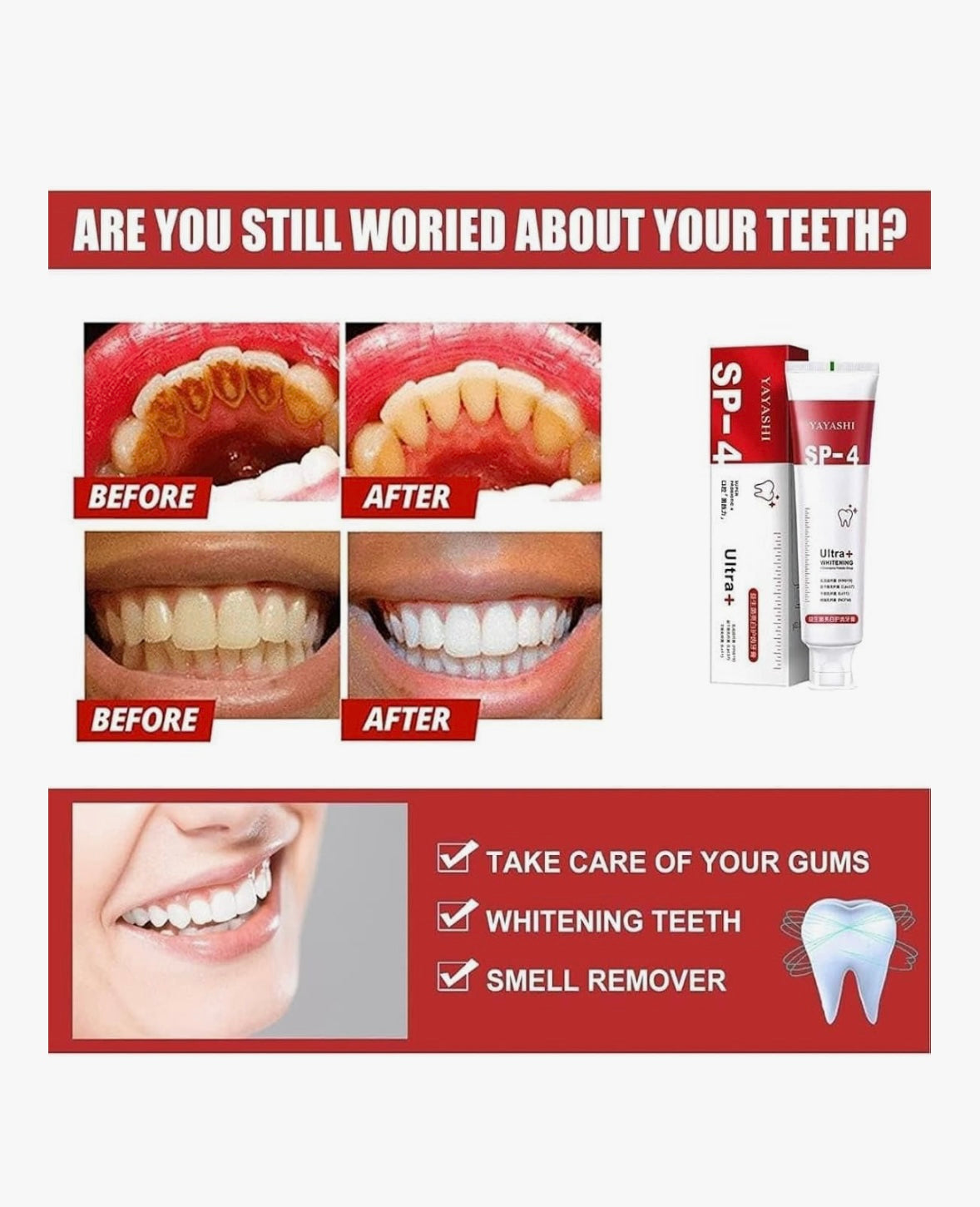 Teeth whitening Toothpaste
