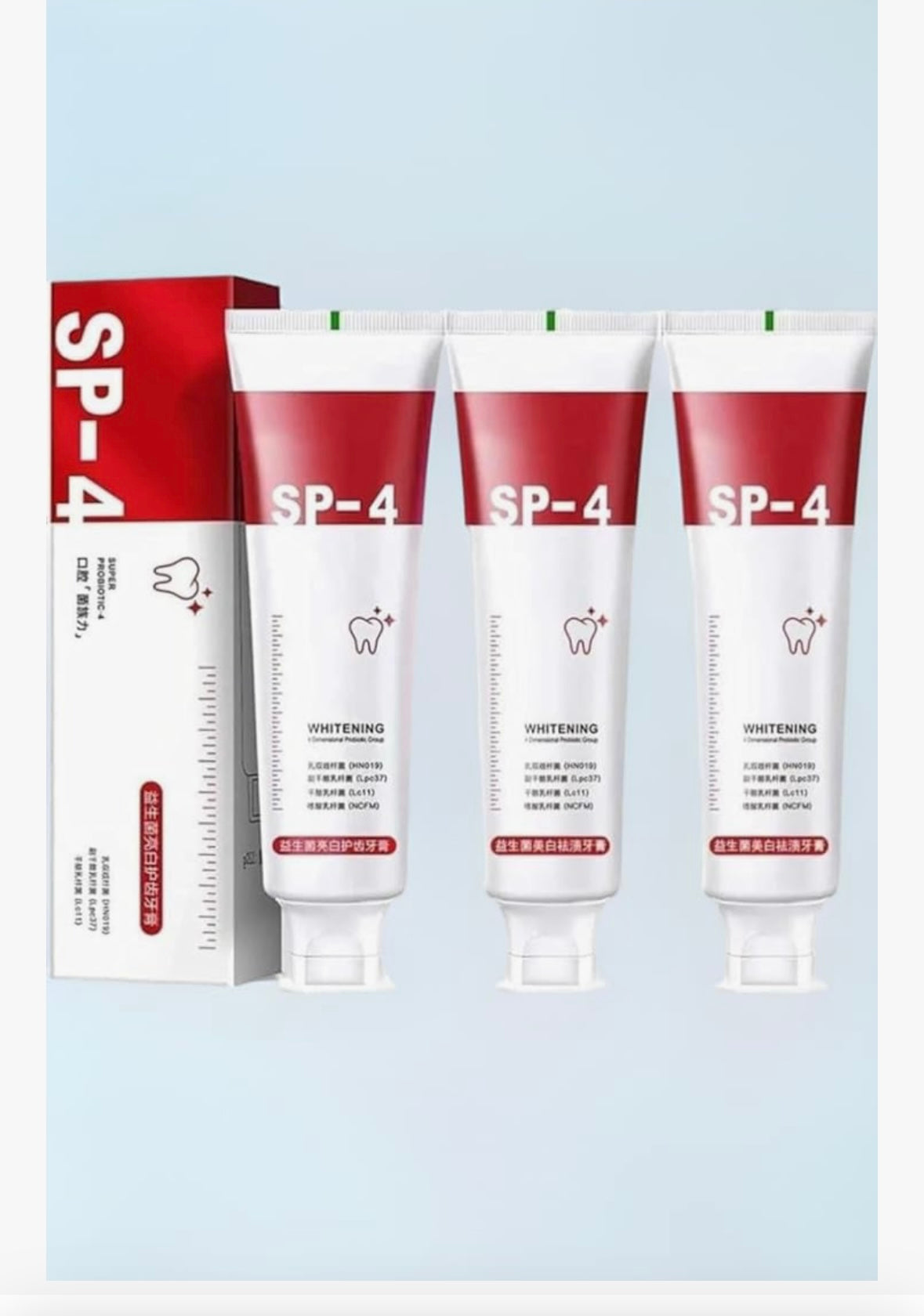 Teeth whitening Toothpaste