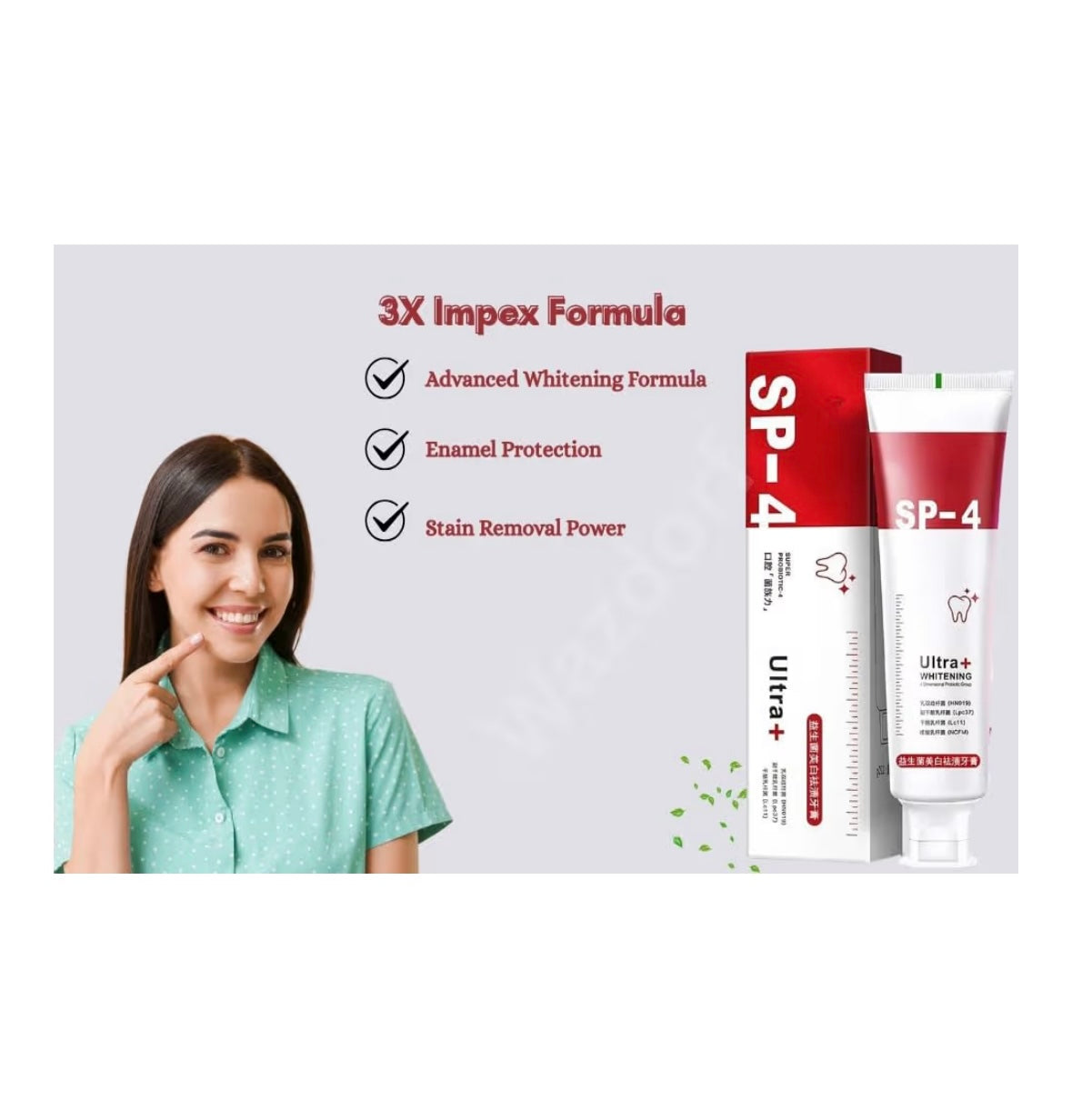 Teeth whitening Toothpaste