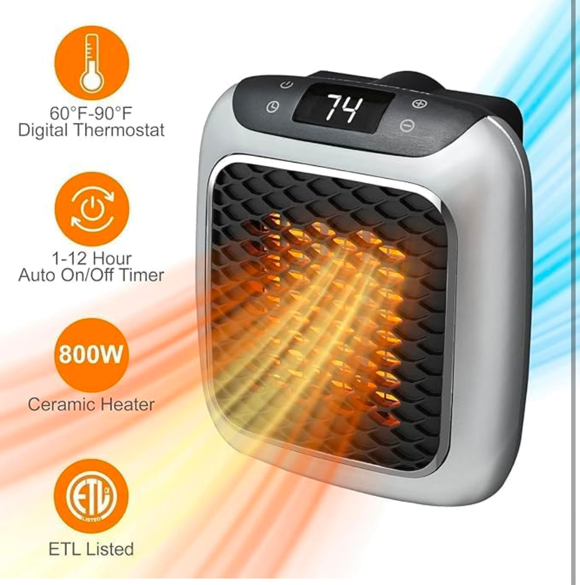 Handy Heater 800w With Remote